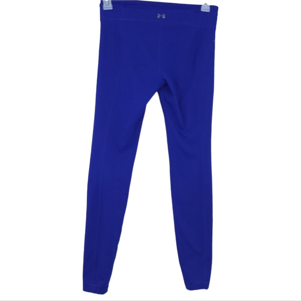 Under Armour Full Length Leggings Blue Fits Like Medium Yoga Gym Running Workout - Picture 2 of 2
